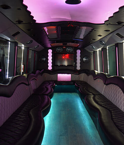 hdtv on party bus
