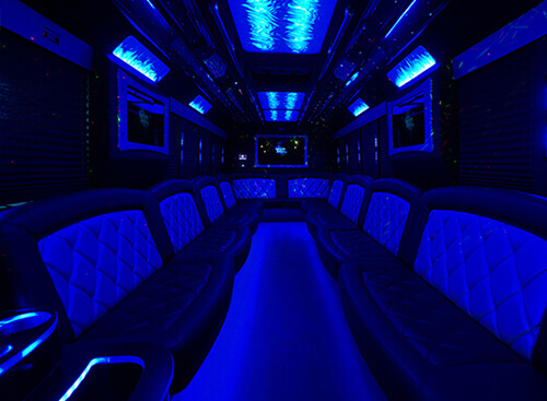 party bus with dance pole