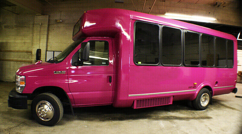 24 Passenger Pink Party Bus